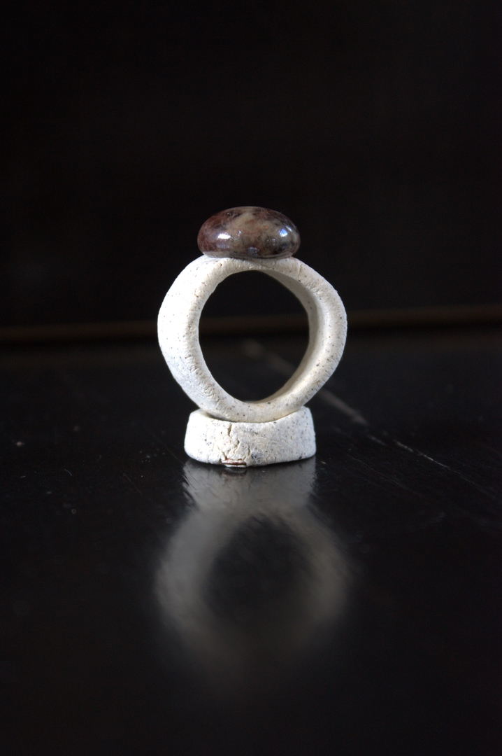 Earth Disco Ring #5 (size V) image 2